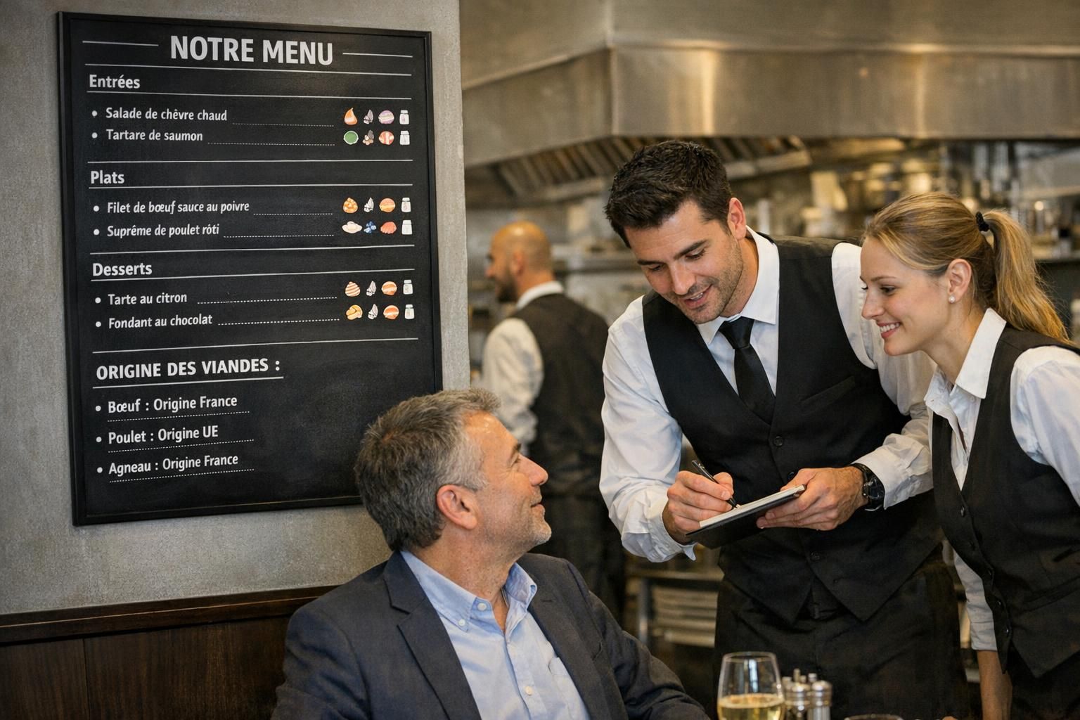 découvrez les obligations légales concernant l'affichage des allergènes et l'origine des viandes dans les restaurants pour informer au mieux vos clients.
