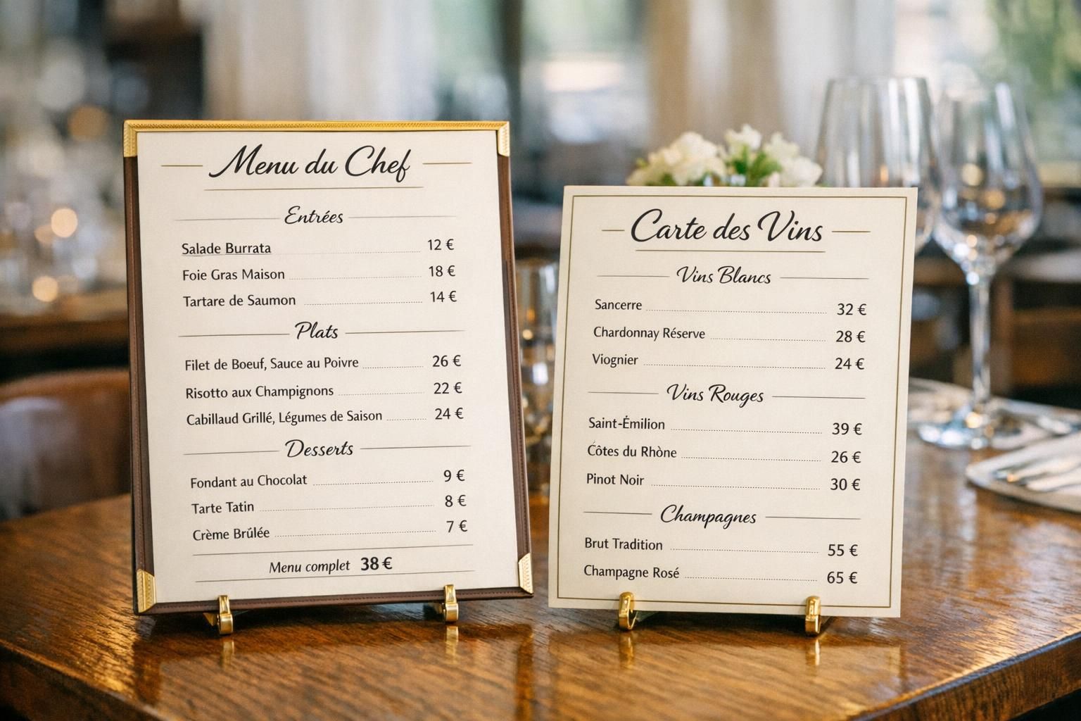 découvrez les obligations légales concernant l'affichage des prix au restaurant, ainsi que des conseils pour présenter clairement vos menus et carte des vins.