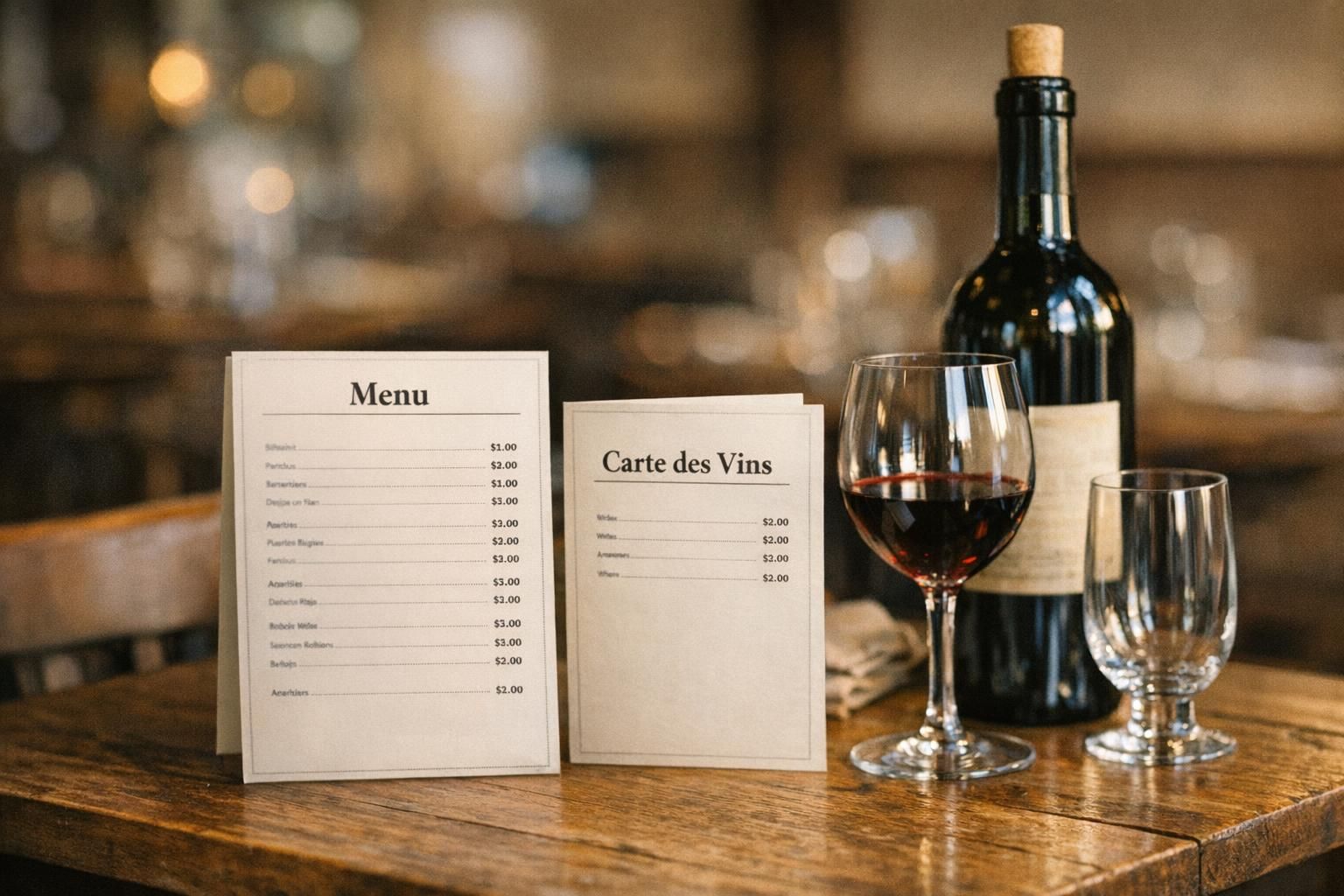 découvrez les obligations légales concernant l'affichage des prix au restaurant, incluant les règles pour les menus et la carte des vins, afin de respecter la réglementation en vigueur.